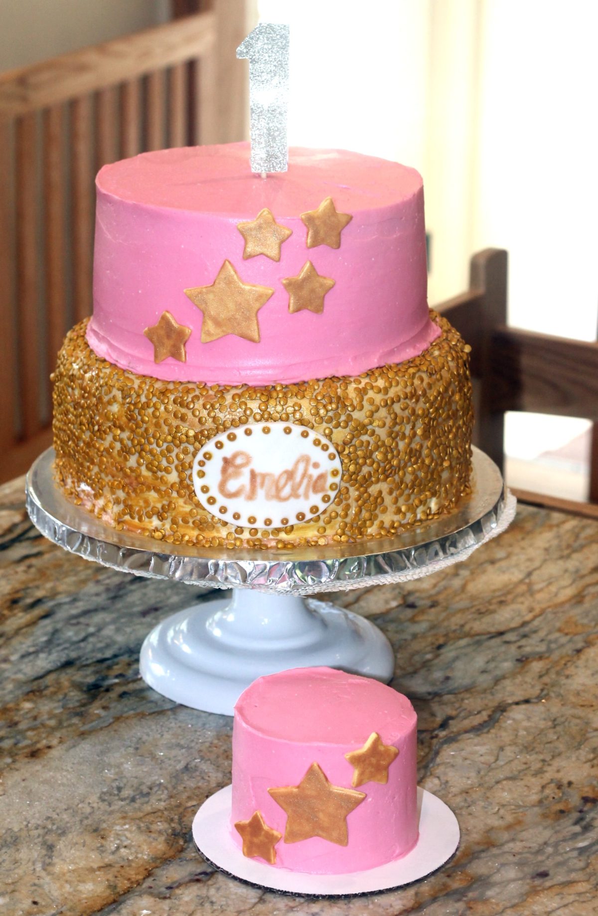 Pink & Gold First Birthday Sweet